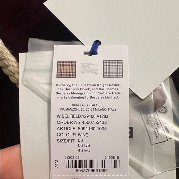 Burberry Women's Deep Burgundy Trench Coat - Picture 9 of 9